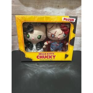 Hello Kitty Chucky & Tiffany 9" Plushes With Box Limited universal studios Japan